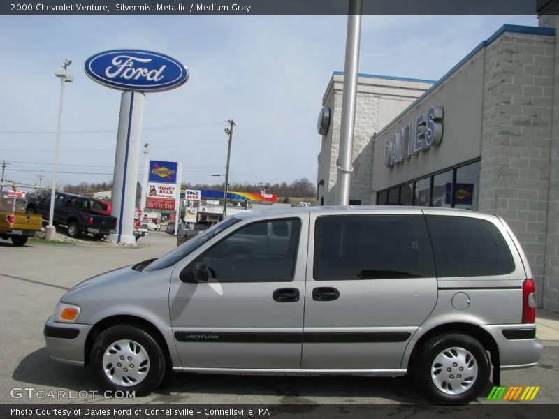 Silvermist Metallic / Medium Gray 2000 Chevrolet Venture
