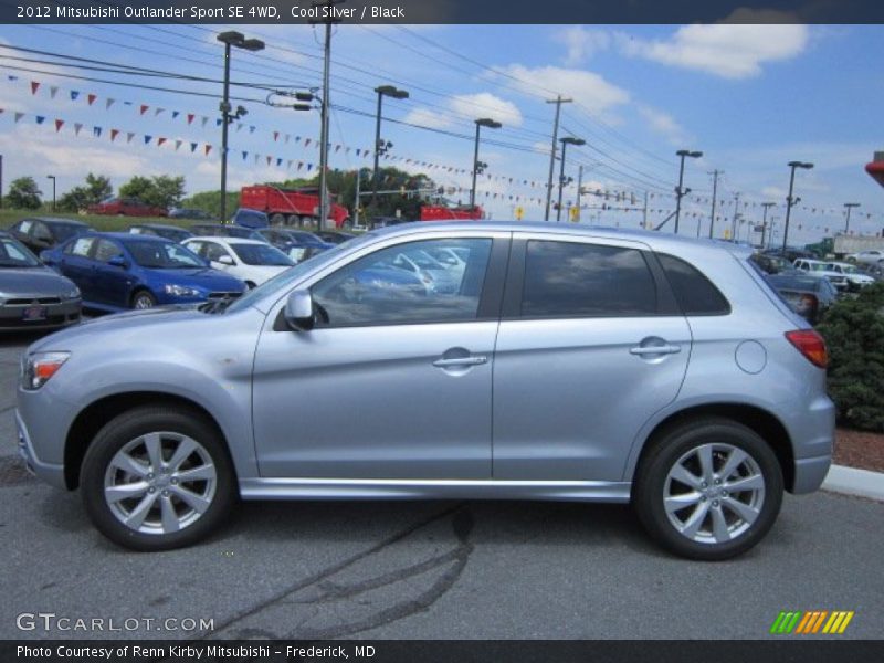 Cool Silver / Black 2012 Mitsubishi Outlander Sport SE 4WD