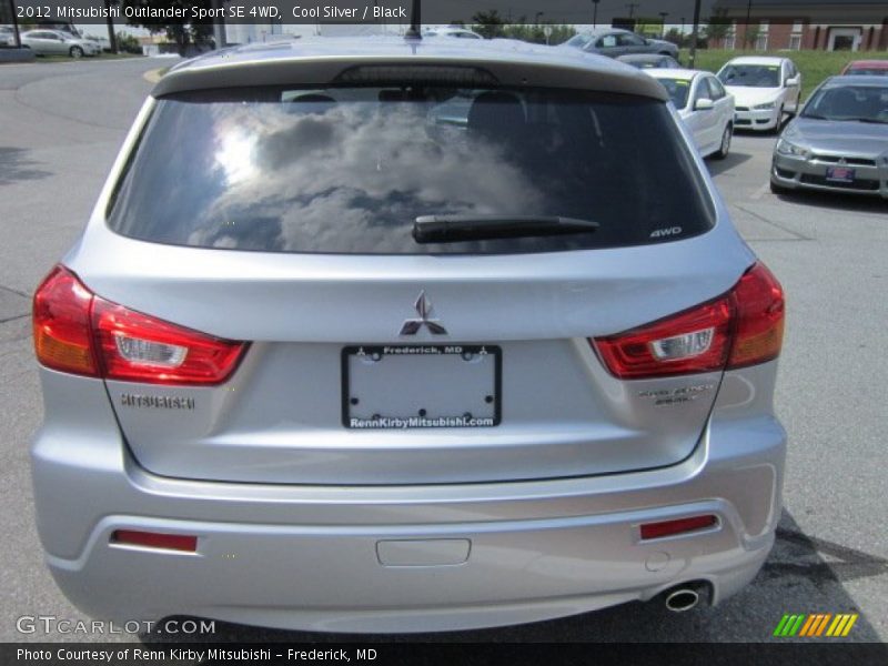Cool Silver / Black 2012 Mitsubishi Outlander Sport SE 4WD