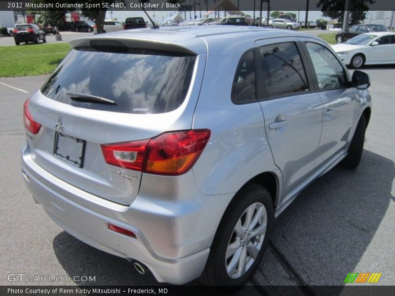 Cool Silver / Black 2012 Mitsubishi Outlander Sport SE 4WD