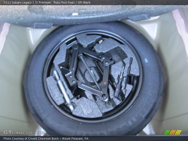 Ruby Red Pearl / Off-Black 2011 Subaru Legacy 2.5i Premium