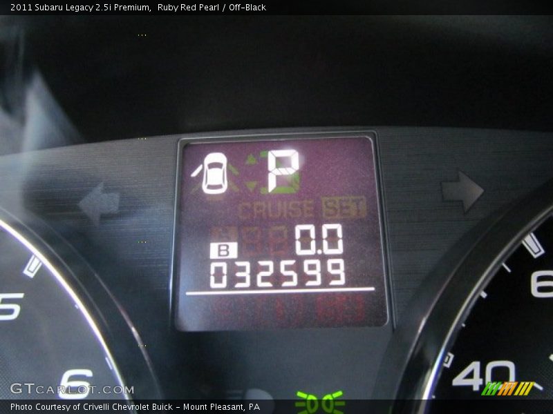 Ruby Red Pearl / Off-Black 2011 Subaru Legacy 2.5i Premium