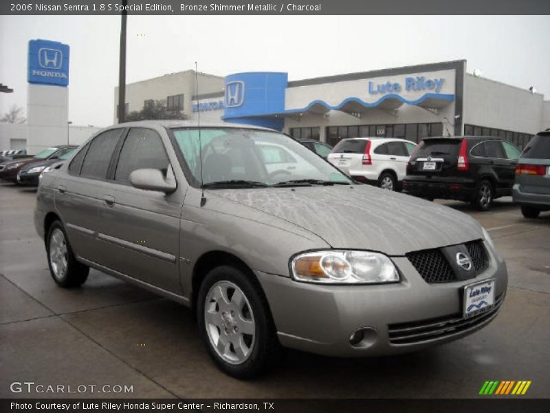 Bronze Shimmer Metallic / Charcoal 2006 Nissan Sentra 1.8 S Special Edition