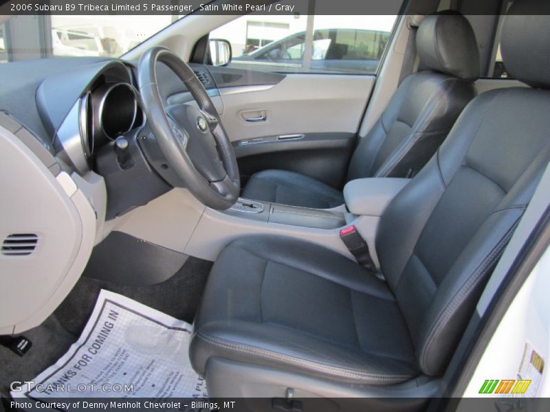 Satin White Pearl / Gray 2006 Subaru B9 Tribeca Limited 5 Passenger