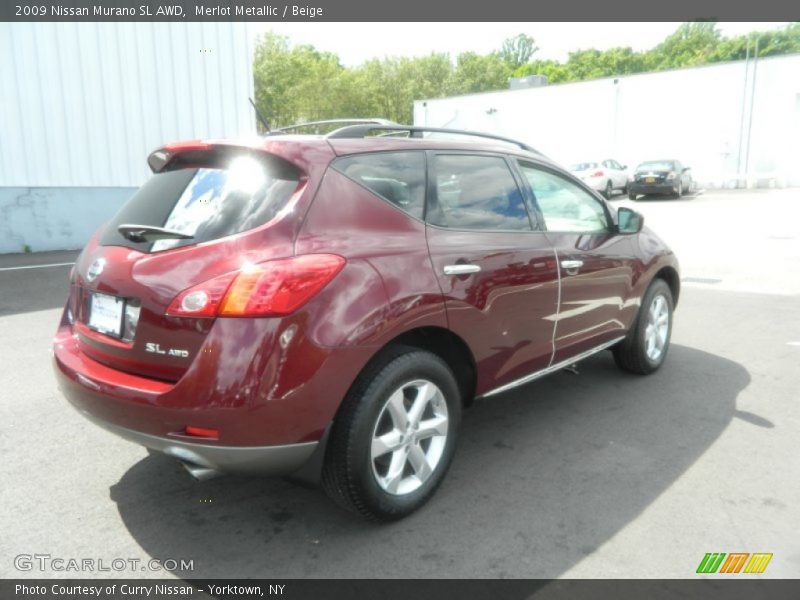 Merlot Metallic / Beige 2009 Nissan Murano SL AWD