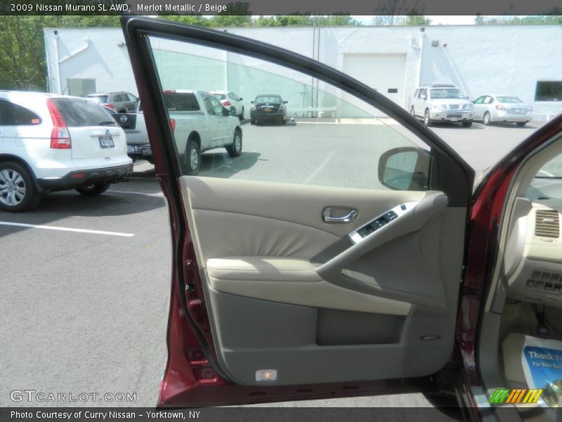 Merlot Metallic / Beige 2009 Nissan Murano SL AWD