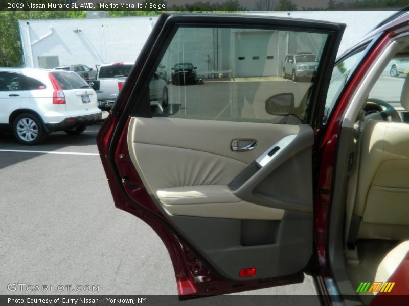 Merlot Metallic / Beige 2009 Nissan Murano SL AWD