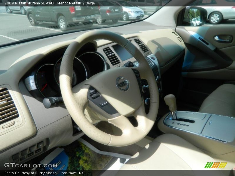 Merlot Metallic / Beige 2009 Nissan Murano SL AWD