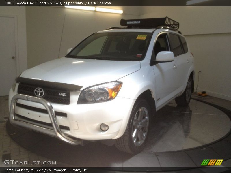Super White / Dark Charcoal 2008 Toyota RAV4 Sport V6 4WD