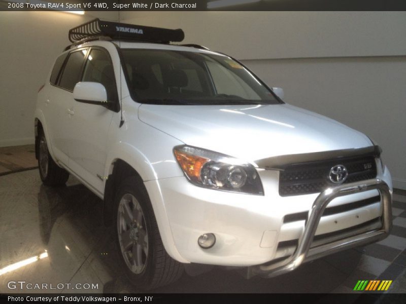 Super White / Dark Charcoal 2008 Toyota RAV4 Sport V6 4WD