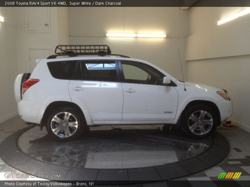 Super White / Dark Charcoal 2008 Toyota RAV4 Sport V6 4WD