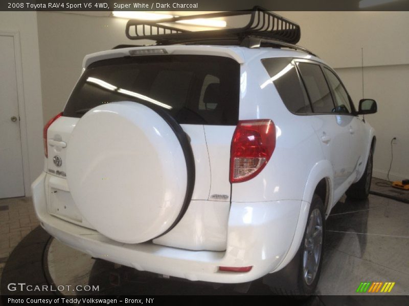 Super White / Dark Charcoal 2008 Toyota RAV4 Sport V6 4WD