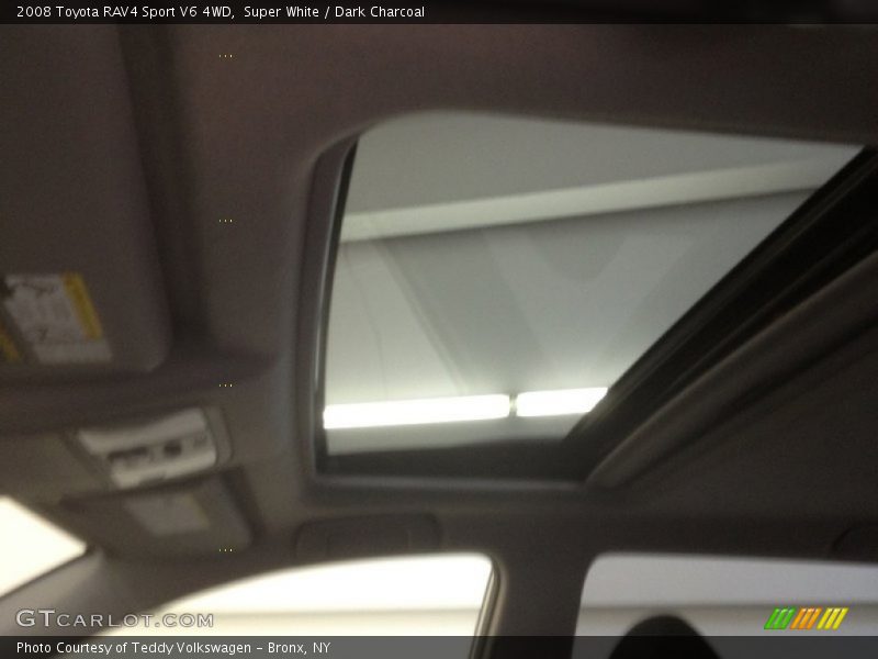 Super White / Dark Charcoal 2008 Toyota RAV4 Sport V6 4WD