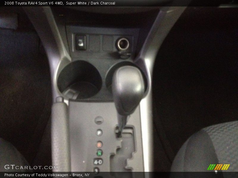 Super White / Dark Charcoal 2008 Toyota RAV4 Sport V6 4WD