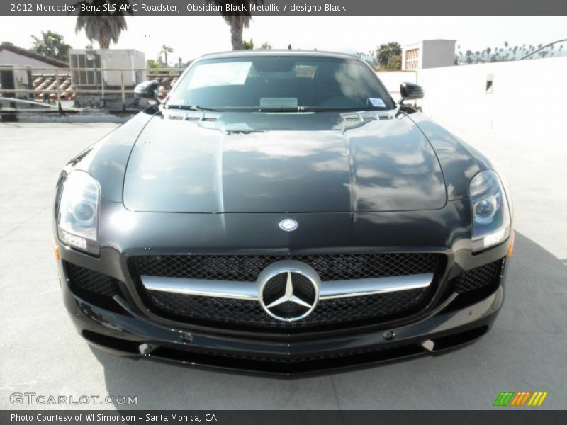 Obsidian Black Metallic / designo Black 2012 Mercedes-Benz SLS AMG Roadster