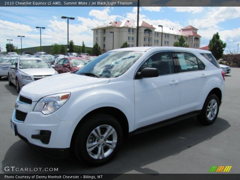 Summit White / Jet Black/Light Titanium 2010 Chevrolet Equinox LS AWD