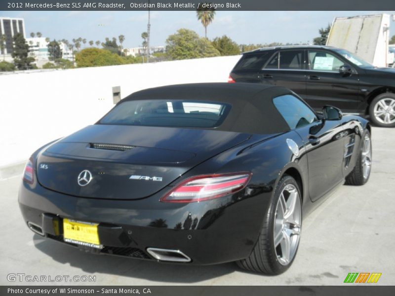 Obsidian Black Metallic / designo Black 2012 Mercedes-Benz SLS AMG Roadster