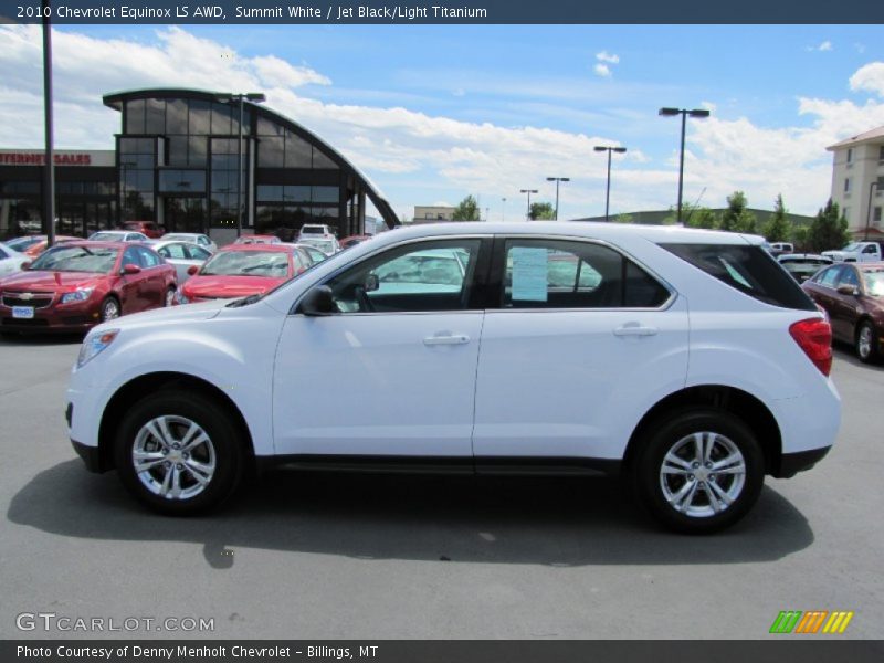 Summit White / Jet Black/Light Titanium 2010 Chevrolet Equinox LS AWD