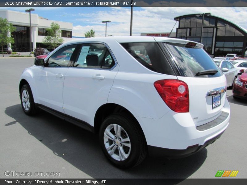 Summit White / Jet Black/Light Titanium 2010 Chevrolet Equinox LS AWD