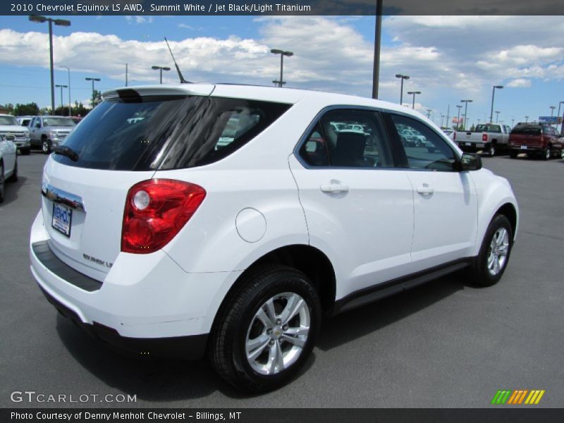 Summit White / Jet Black/Light Titanium 2010 Chevrolet Equinox LS AWD