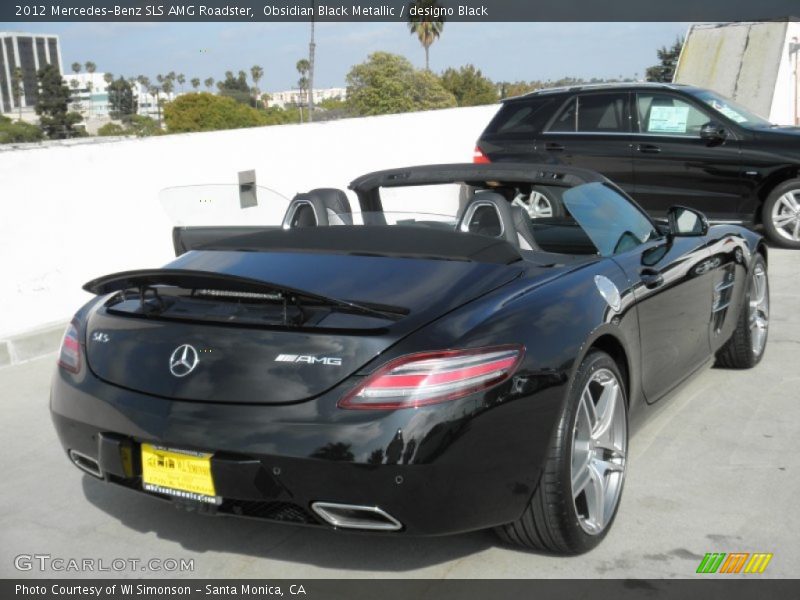 Obsidian Black Metallic / designo Black 2012 Mercedes-Benz SLS AMG Roadster