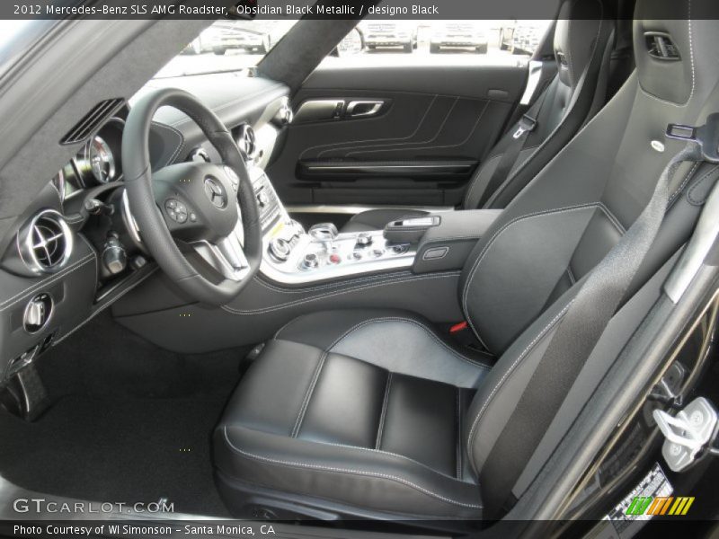  2012 SLS AMG Roadster designo Black Interior