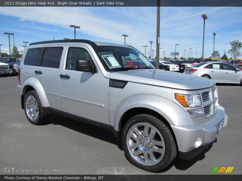 Bright Silver Metallic / Dark Slate Gray 2011 Dodge Nitro Heat 4x4