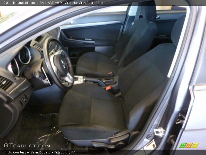 Graphite Gray Pearl / Black 2011 Mitsubishi Lancer RALLIART AWD