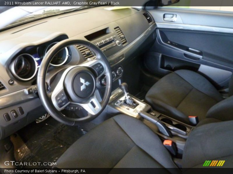Graphite Gray Pearl / Black 2011 Mitsubishi Lancer RALLIART AWD