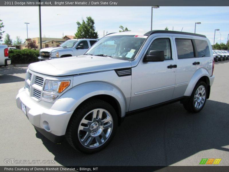 Bright Silver Metallic / Dark Slate Gray 2011 Dodge Nitro Heat 4x4