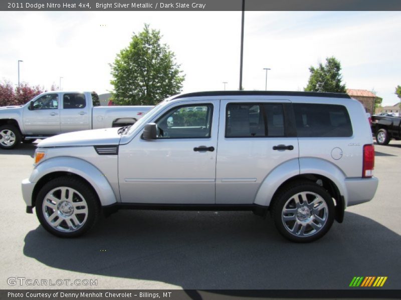 Bright Silver Metallic / Dark Slate Gray 2011 Dodge Nitro Heat 4x4