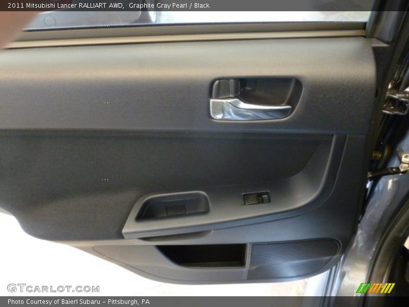 Graphite Gray Pearl / Black 2011 Mitsubishi Lancer RALLIART AWD