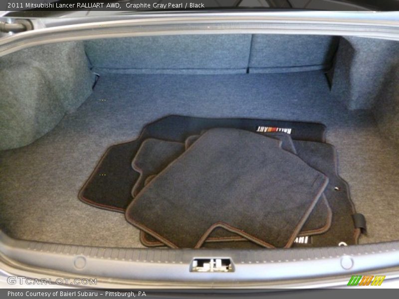 Graphite Gray Pearl / Black 2011 Mitsubishi Lancer RALLIART AWD