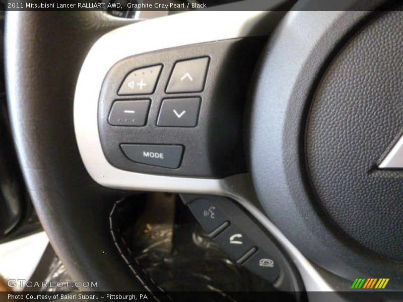 Graphite Gray Pearl / Black 2011 Mitsubishi Lancer RALLIART AWD