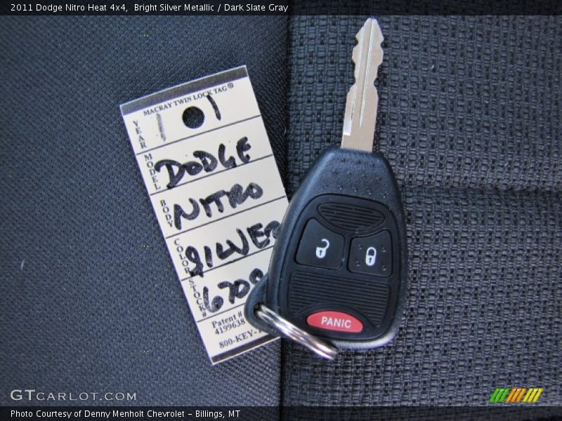 Bright Silver Metallic / Dark Slate Gray 2011 Dodge Nitro Heat 4x4