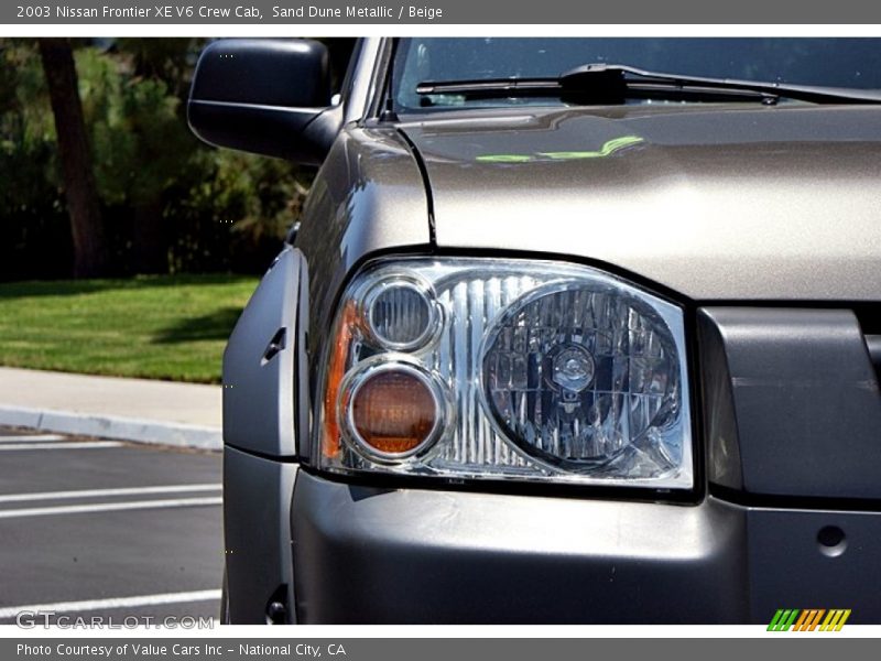 Sand Dune Metallic / Beige 2003 Nissan Frontier XE V6 Crew Cab