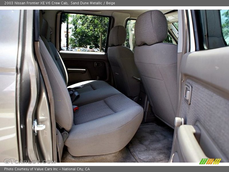 Sand Dune Metallic / Beige 2003 Nissan Frontier XE V6 Crew Cab