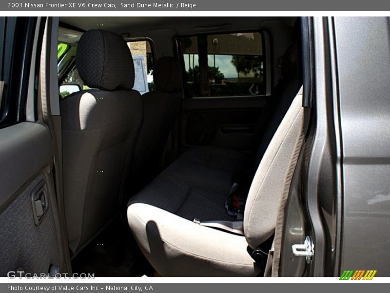 Sand Dune Metallic / Beige 2003 Nissan Frontier XE V6 Crew Cab