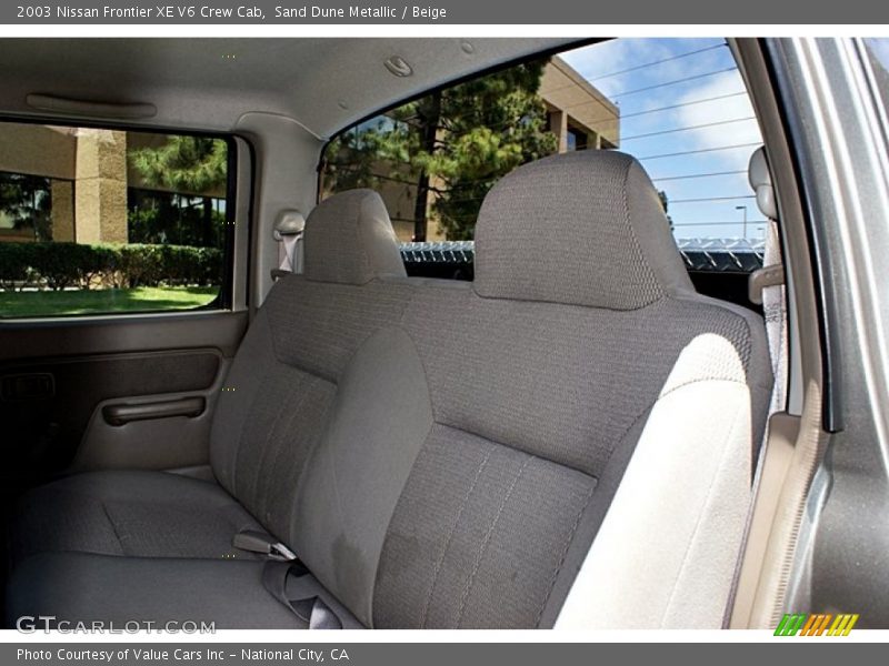 Sand Dune Metallic / Beige 2003 Nissan Frontier XE V6 Crew Cab