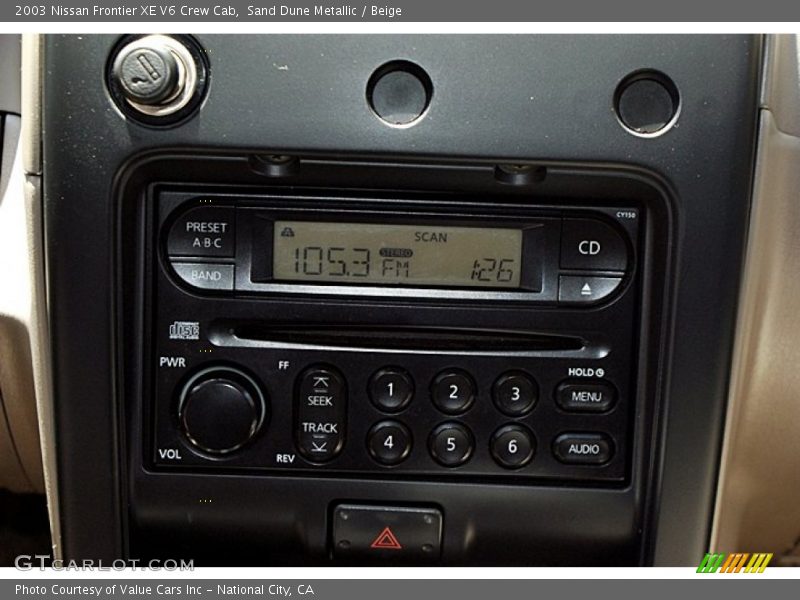 Sand Dune Metallic / Beige 2003 Nissan Frontier XE V6 Crew Cab