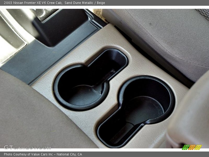 Sand Dune Metallic / Beige 2003 Nissan Frontier XE V6 Crew Cab