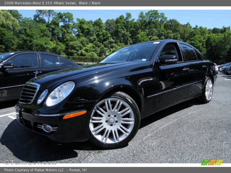 Black / Black 2008 Mercedes-Benz E 350 4Matic Sedan