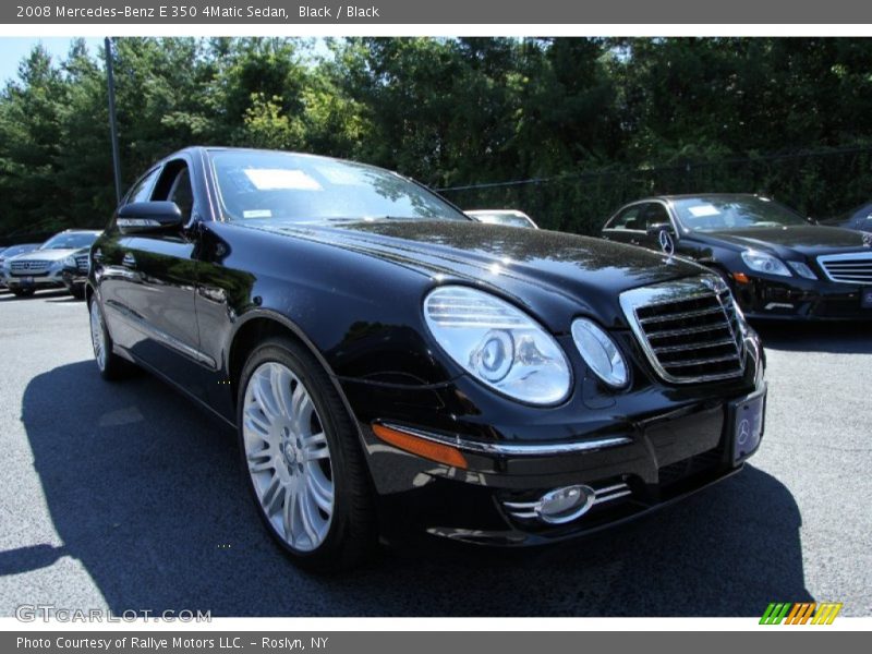 Black / Black 2008 Mercedes-Benz E 350 4Matic Sedan