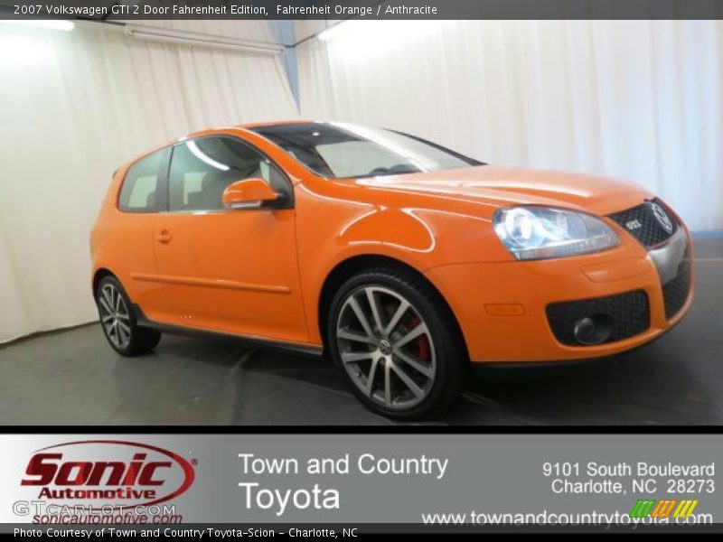 Fahrenheit Orange / Anthracite 2007 Volkswagen GTI 2 Door Fahrenheit Edition