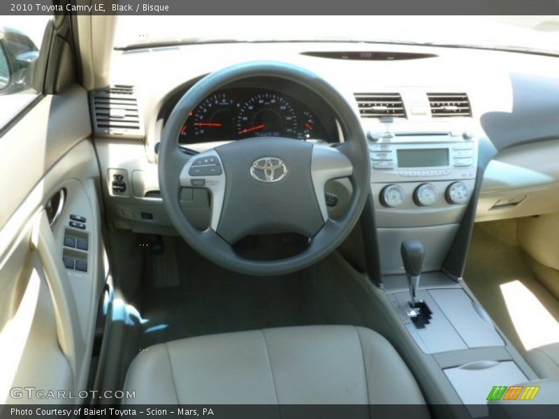 Black / Bisque 2010 Toyota Camry LE