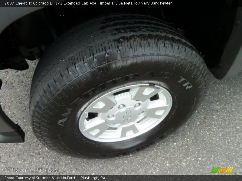 Imperial Blue Metallic / Very Dark Pewter 2007 Chevrolet Colorado LT Z71 Extended Cab 4x4