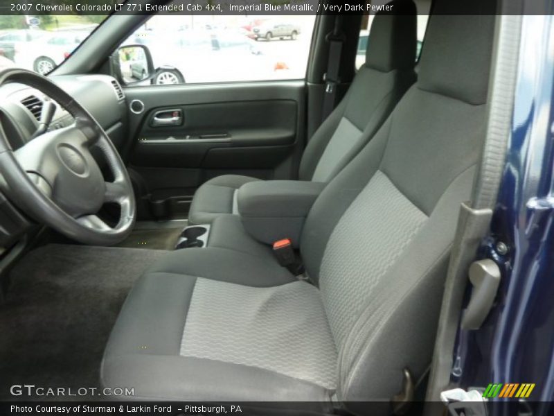 Imperial Blue Metallic / Very Dark Pewter 2007 Chevrolet Colorado LT Z71 Extended Cab 4x4