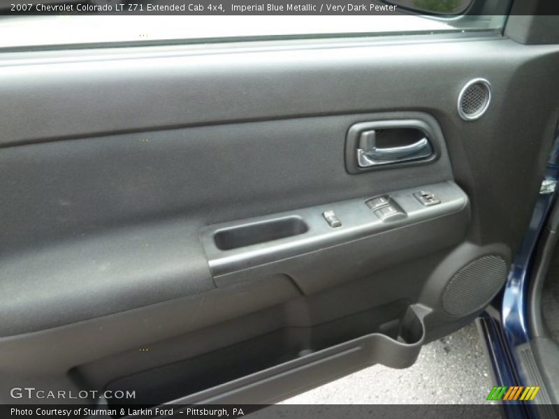 Imperial Blue Metallic / Very Dark Pewter 2007 Chevrolet Colorado LT Z71 Extended Cab 4x4