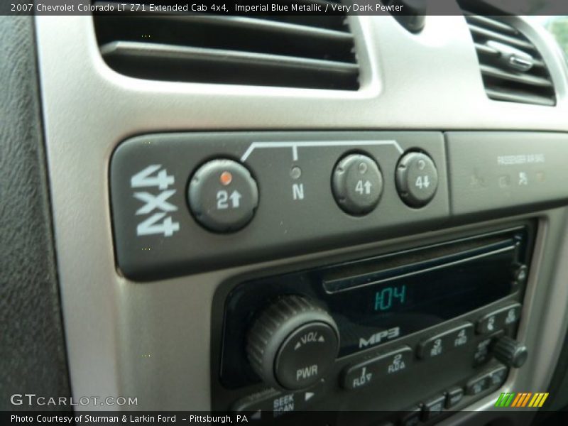 Imperial Blue Metallic / Very Dark Pewter 2007 Chevrolet Colorado LT Z71 Extended Cab 4x4
