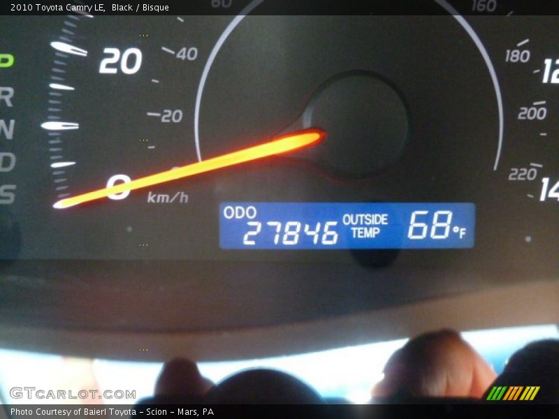 Black / Bisque 2010 Toyota Camry LE